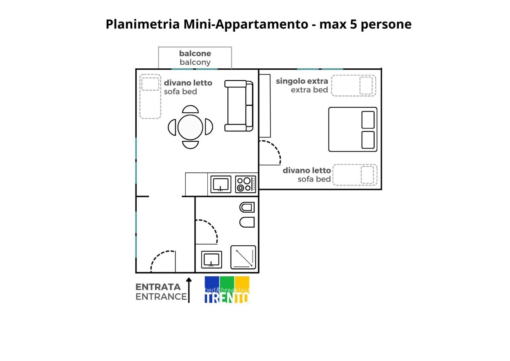Bed and Breakfast House Of Trento - No Reception Exterior foto